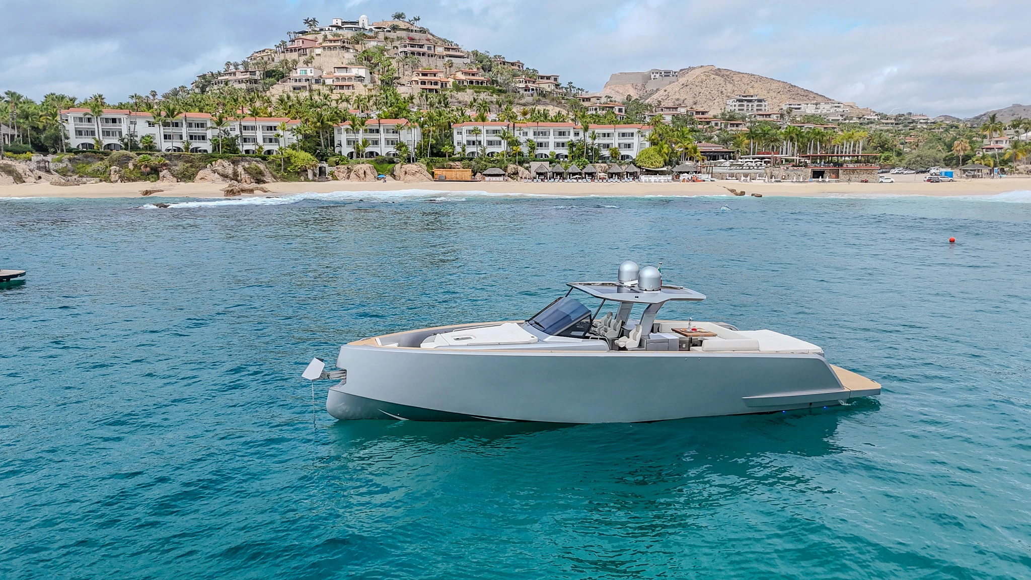The CIAO Yacht standing off the coast of CABO.