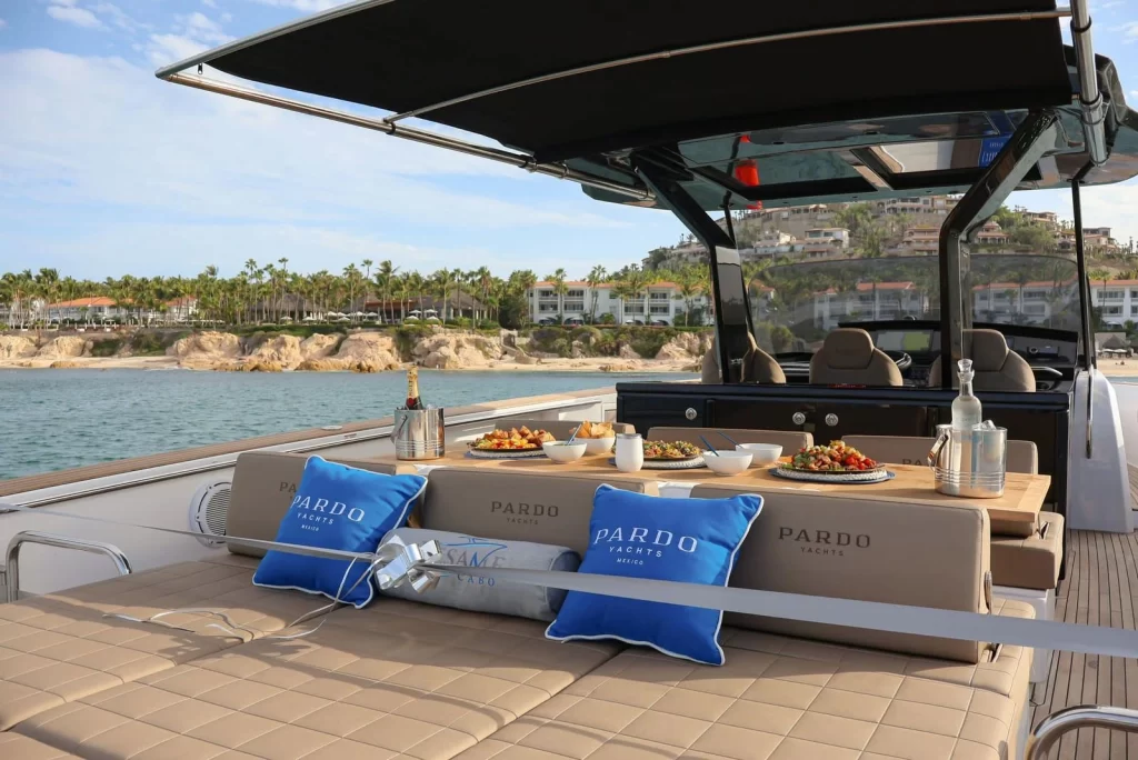 One & Only Yacht exterior furnishings.